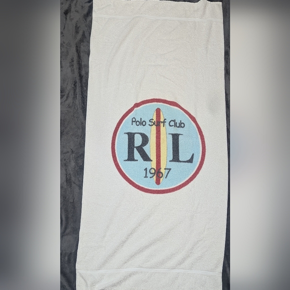 Ralph Lauren Polo Surf Club VTG Oversized Beach Towel Bath Sheet 36" X 72" READ - Picture 1 of 10